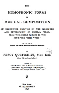 The Homophonic Forms of Musical Composition - 10314589